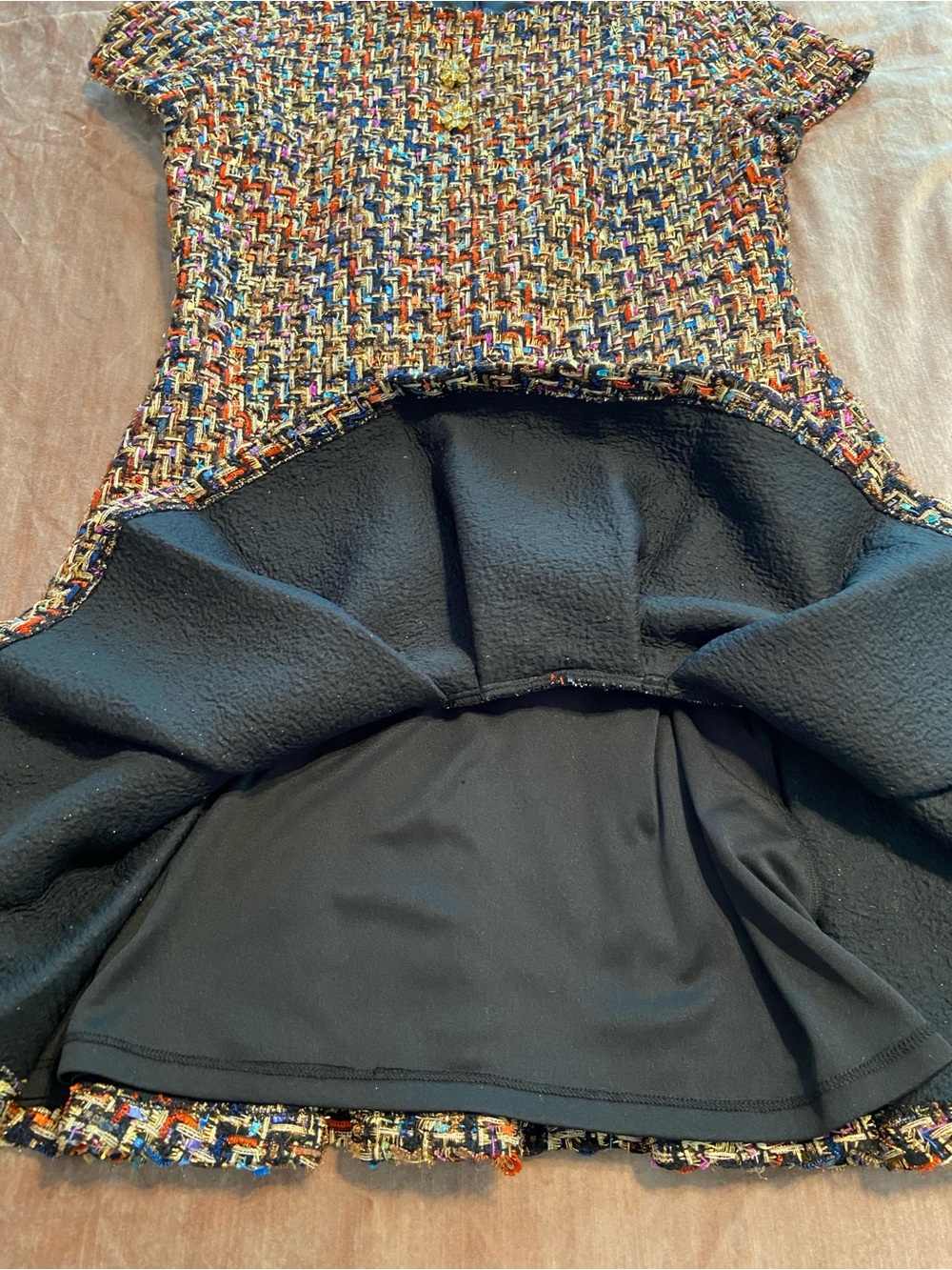 Betsey Johnson Multicolor Tweed Mini Dress - Picture 8 of 8